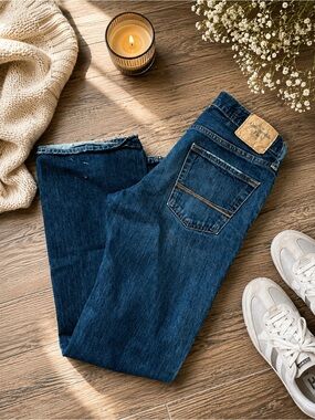 Abercrombie & Fitch Men’s Indigo Straight Jeans 30X32 100% Cotton vintage